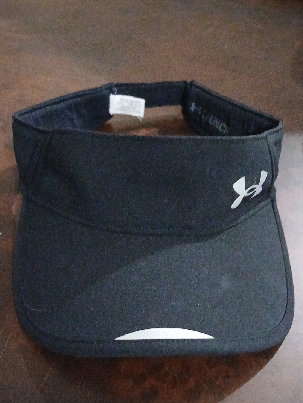 Under Armour Black Visor with Reflective Logo